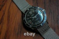 Rare vintage Nasia skin diver submariner military style swiss made watch