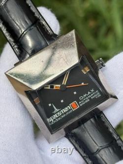 Rare vintage Omax spaceman Audacieuse Date Swiss Made automatic 4661717