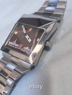 Rare vintage Swiss Fortis Spaceman Audacieuse automatic tank watch, new crystal