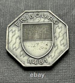 Rare vintage Valcambi Swiss 15gram 999 silver round