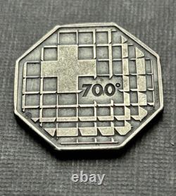 Rare vintage Valcambi Swiss 15gram 999 silver round