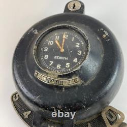 Rare vintage factory ZENITH swiss monitoring clock
