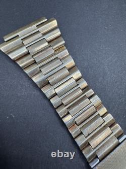 Rare vintage favre leuba NSA Swiss Made Watch Bracelet 24MM