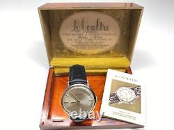 Rare vintage k813 lecoultre automatic swiss made wristwatch with box & paper