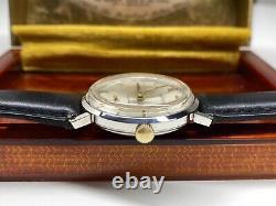 Rare vintage k813 lecoultre automatic swiss made wristwatch with box & paper