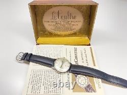 Rare vintage k813 lecoultre automatic swiss made wristwatch with box & paper