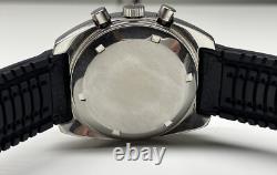 Rare vintage lemania semco chronograph automatic date swiss made wristwatch