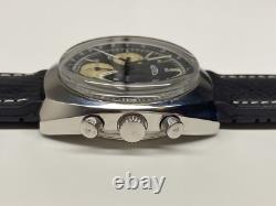 Rare vintage lemania semco chronograph automatic date swiss made wristwatch