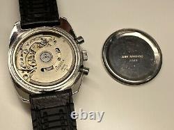 Rare vintage lemania semco chronograph automatic date swiss made wristwatch