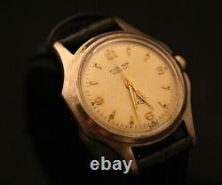 Rare vintage men's 17J Swiss HYDEPARK 1950's Korean War running dress wristwatch