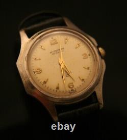 Rare vintage men's 17J Swiss HYDEPARK 1950's Korean War running dress wristwatch