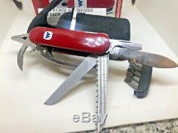 Rare vintage wenger pocketgrip pocket grip swiss knife multitool different logo