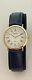 Raymond Weil Geneve Watch Blue Swiss Made Roman Numbers 18K Gold EP