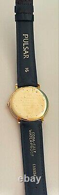 Raymond Weil Geneve Watch Blue Swiss Made Roman Numbers 18K Gold EP