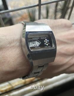 Retro Rare GARADO Watch Vintage Jump Hour Swiss Made Men's Direct Read Taximeter