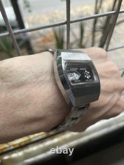 Retro Rare GARADO Watch Vintage Jump Hour Swiss Made Men's Direct Read Taximeter
