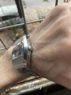 Retro Rare GARADO Watch Vintage Jump Hour Swiss Made Men's Direct Read Taximeter
