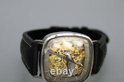 Revue Thommen Skeleton Vintage Watch Swiss Super Rare 1960's Just Serviced