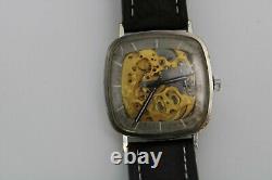 Revue Thommen Skeleton Vintage Watch Swiss Super Rare 1960's Just Serviced