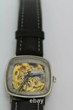 Revue Thommen Skeleton Vintage Watch Swiss Super Rare 1960's Just Serviced