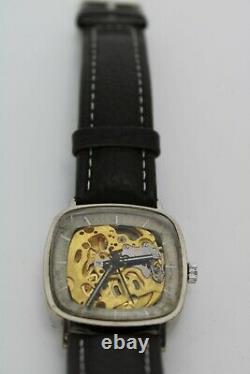 Revue Thommen Skeleton Vintage Watch Swiss Super Rare 1960's Just Serviced