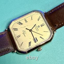 Revue Thommen Vulcain Elysee Extremely Rare Vintage Swiss Quartz Watch Gold