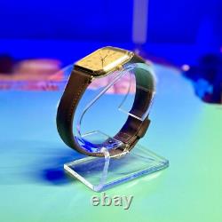 Revue Thommen Vulcain Elysee Extremely Rare Vintage Swiss Quartz Watch Gold