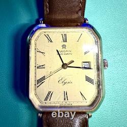 Revue Thommen Vulcain Elysee Extremely Rare Vintage Swiss Quartz Watch Gold