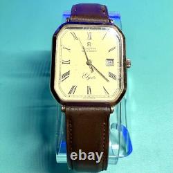 Revue Thommen Vulcain Elysee Extremely Rare Vintage Swiss Quartz Watch Gold