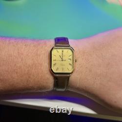 Revue Thommen Vulcain Elysee Extremely Rare Vintage Swiss Quartz Watch Gold