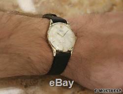 Rolex 12868 Rare Swiss Mens 31mm 9K Solid Gold Manual 1950 Vintage Watch N85