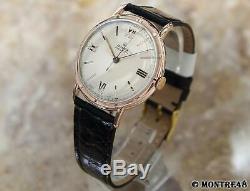 Rolex 4448 Men 1947 Rare Manual Precision Swiss Made Vintage 14k Gold Watch D129