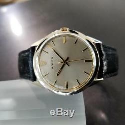 Rolex Vintage 1972 Automatic Rare 35mm 14k Gold Filled Mens Swiss Watch LV239