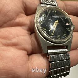 Runs Wakmann 17 Jewels Mechanical Vintage Watch 1951 Swiss Mens/womens Rare