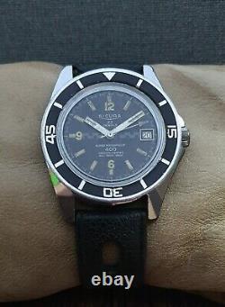 SICURA 400 DIVER 20ATM. EB8021 VINTAGE 60's RARE 23J SWISS WATCH