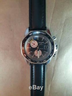 SICURA (early Breitling) rare vintage Swiss chronograph watch