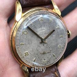 SIDERAL Rare Vintage Swiss Watch Jumbo 38mm Cal. AS 1130