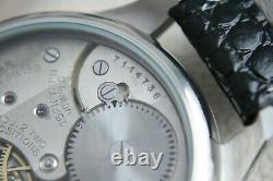 STEEL REGULATOR Vintage 1931`s New Cased Men`s Swiss rare Regulateur Wristwatch