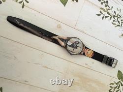 SWATCH VINTAGE 1995 Dressed Beauty Motif SWISS Black Unique Design Rare No Box