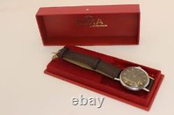 SWISS MADE MINIMALIST tropical DOXA Military Vintage. Rare Black PATINA, with BOX