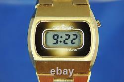 Sensor Trilite Digital Watch LCD 1970s Very Rare Early Swiss Chunky Vintage