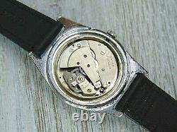 Services Black dial mechanical 17j vintage rare Swiss mens watch