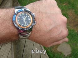 Sicura 400 21 jewel Swiss vintage 60s divers oversized watch rare model 60s VGUC