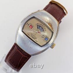 Sicura (RARE Breitling) Vintage Jump hour jumping hour digital Swiss made watch