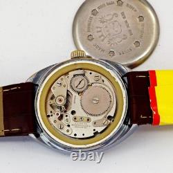 Sicura (RARE Breitling) Vintage Jump hour jumping hour digital Swiss made watch