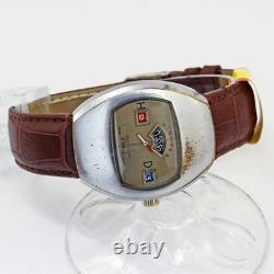Sicura (RARE Breitling) Vintage Jump hour jumping hour digital Swiss made watch