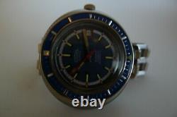 Silver Extra Swiss Made Vintage Diver Retro Steel Jumbo 43mm Rare 150m