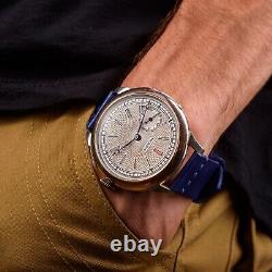 Silver mens watch, antique wristwatch, vintage watch, customized old watch, rare old