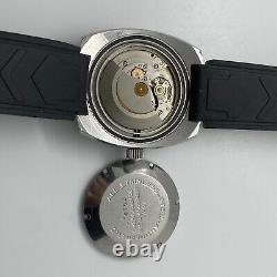 Skin Diver ELVES Vintage Watch Automatic 200M Swiss Made Mens Blue Dial Rare 70