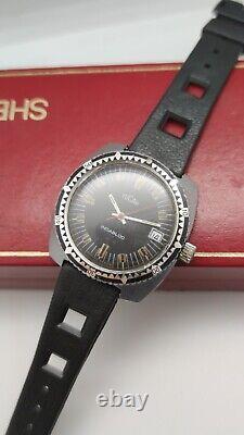 Skin Diver Tucah Vintage Watch Manual Winding Swiss Made 1970s Mens Rare